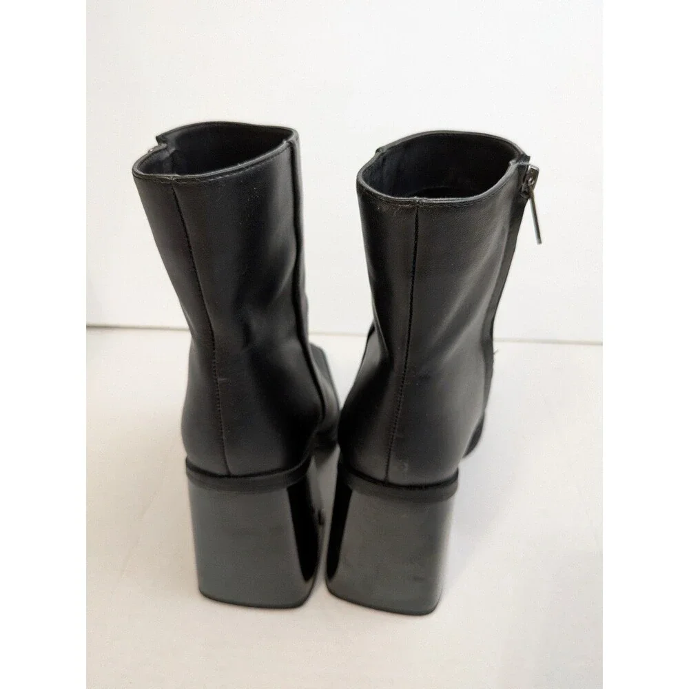 Circus NY Sam Edelman Layla Boots Size 8.5 Square Toe Block Heel Ankle Boots - Picture 7 of 12